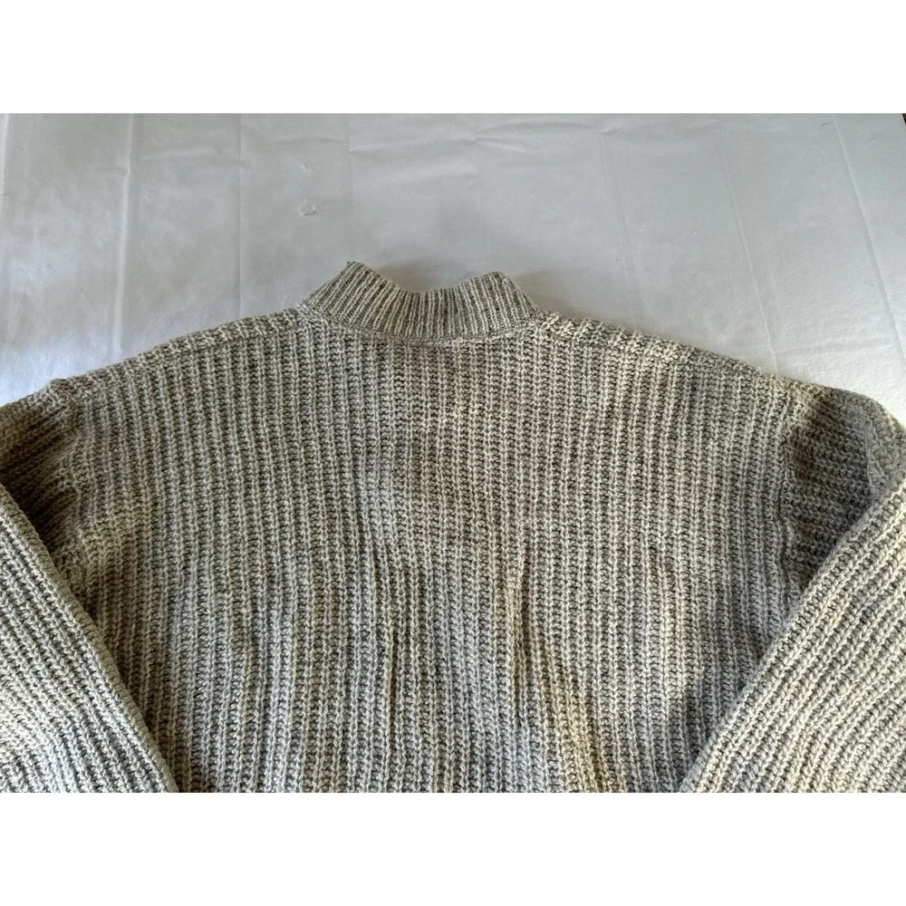 VTG Alps Rugged Outdoors‎ Sweater Men's M Beige Chunky Ribbed Knit Grandpa Core